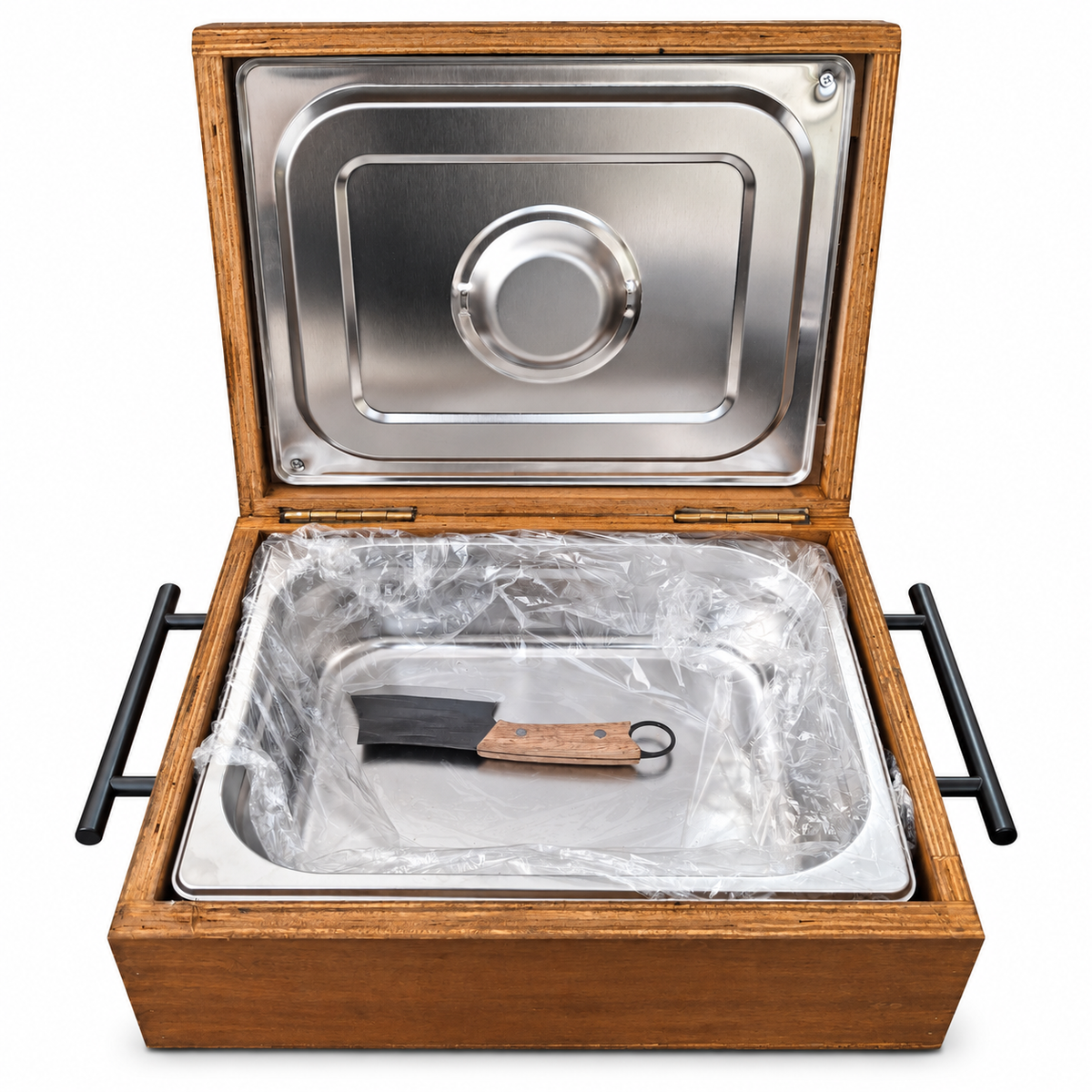 Grill Box Norte Magno de enchapado de parota