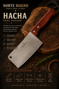 Hacha para Asador — Mango de Madera
