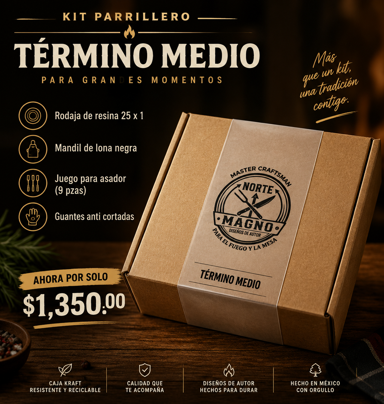 Kit Parrillero - Término Medio